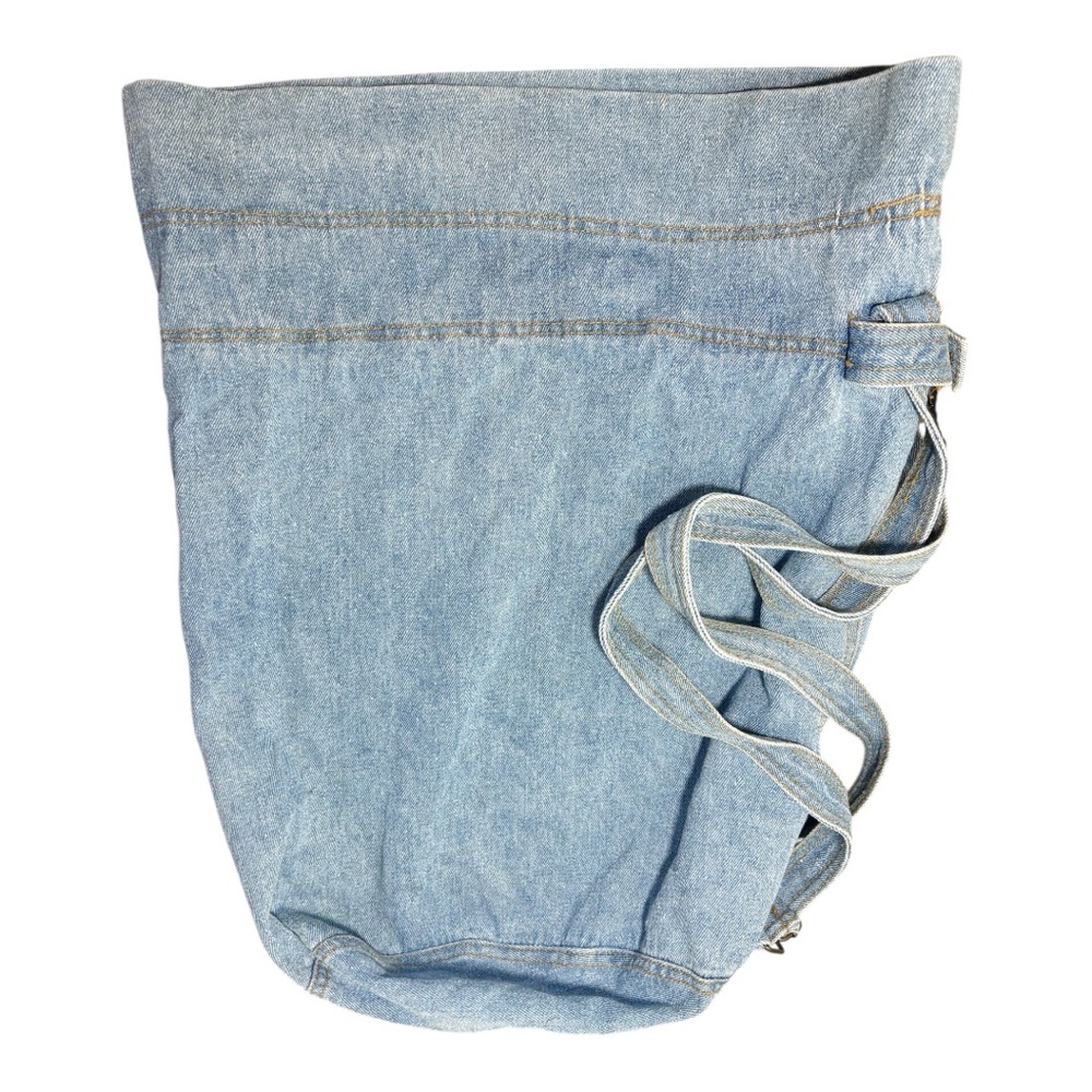 NEW YORK LINE Vintage 90s Denim Backpack - Picture 3 of 7